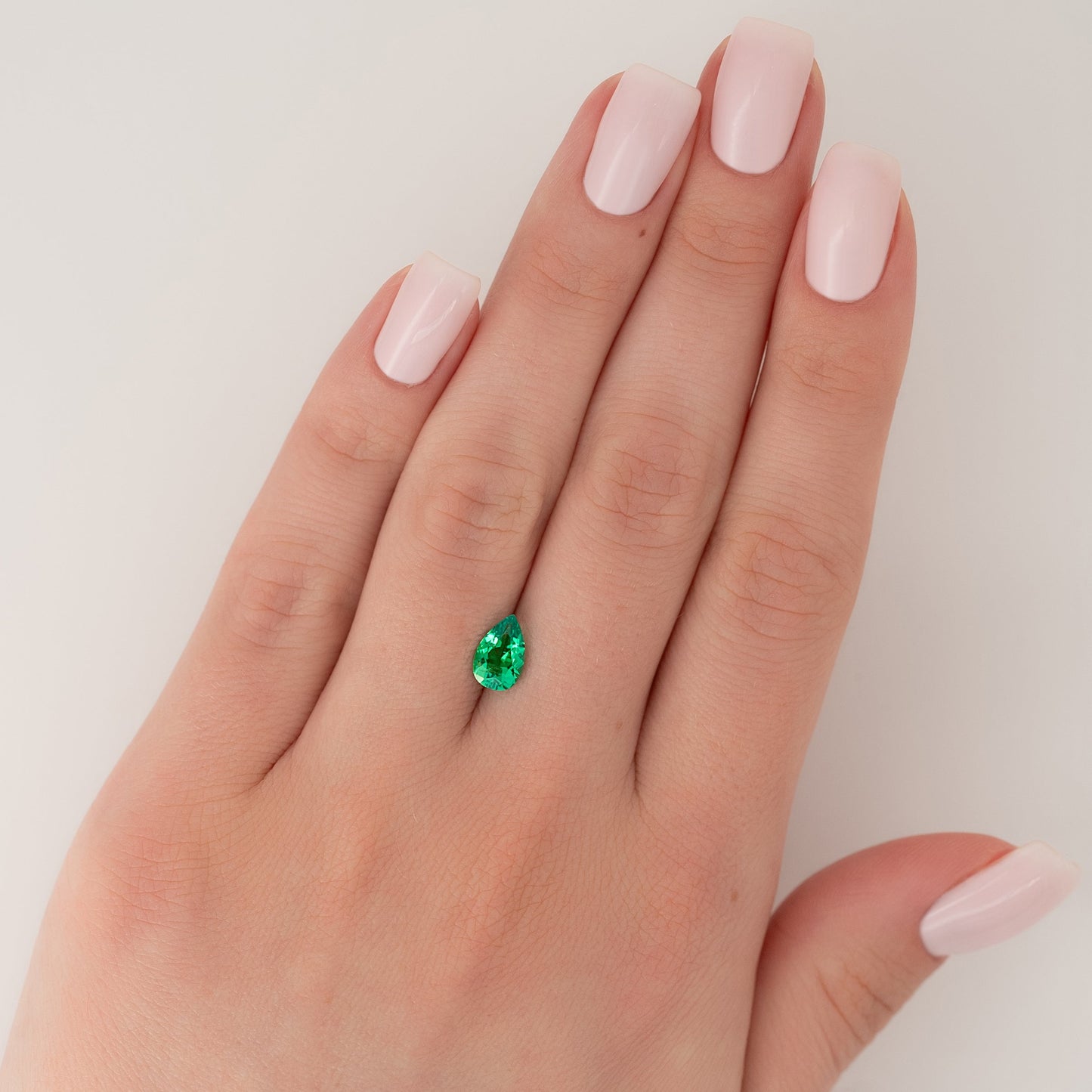 1.5Ct Pear Cut Lab Created Emerald