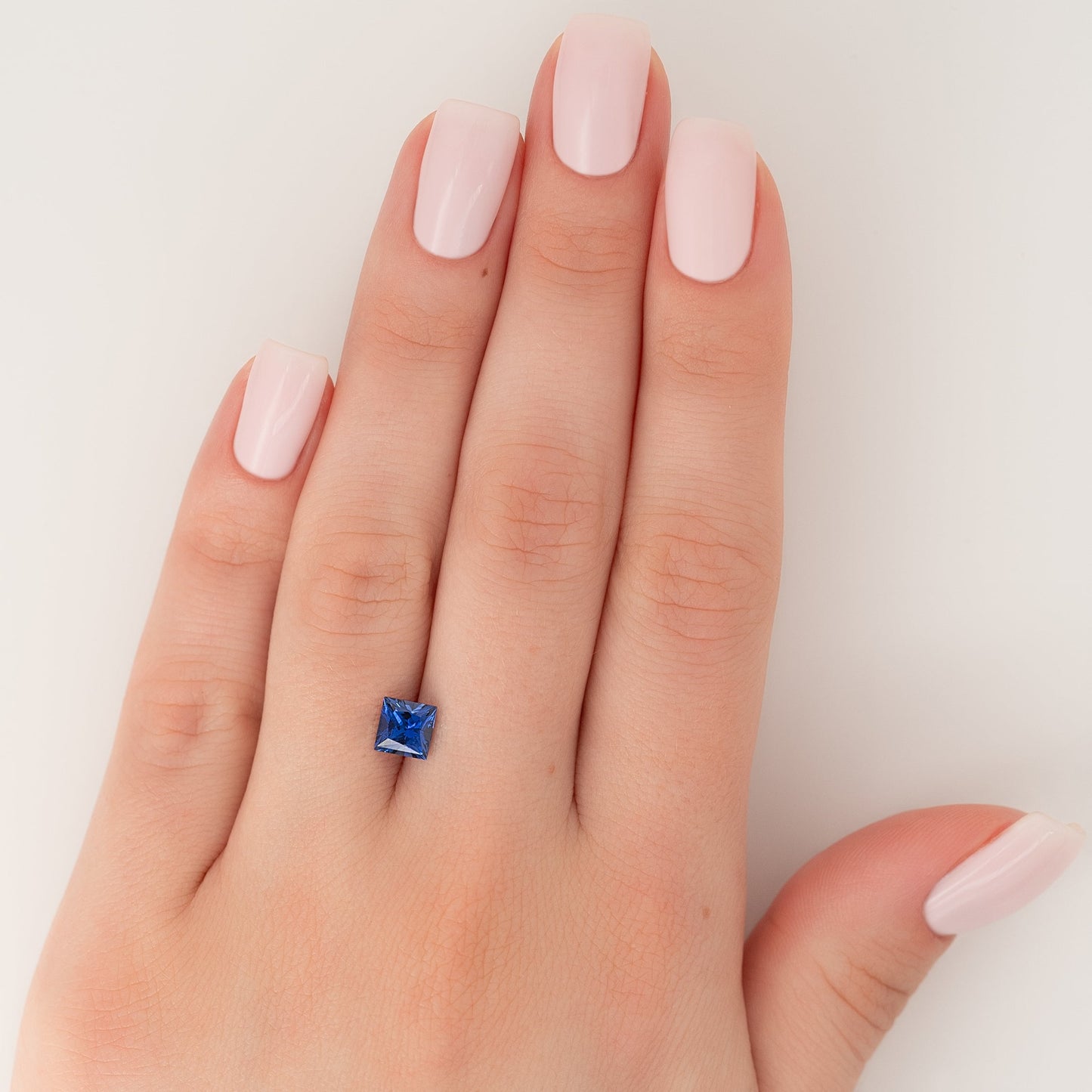 1Ct Princess Cut Lab Created Sapphire