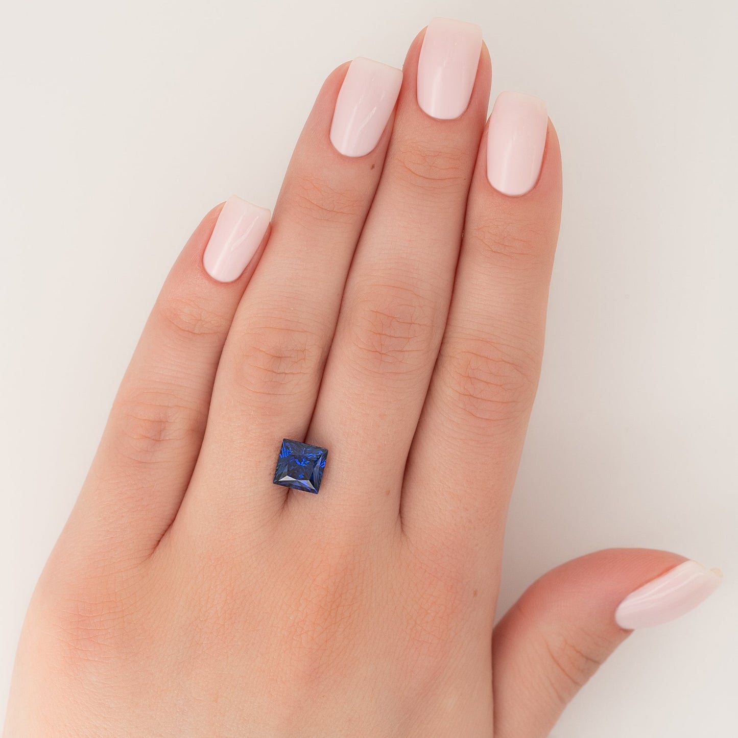 3Ct Princess Cut Lab Created Sapphire