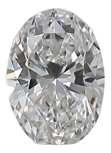 0.31 Carat D SI2 Oval Natural Diamond