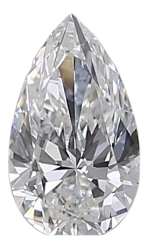 0.3 Carat D SI1 Pear Natural Diamond