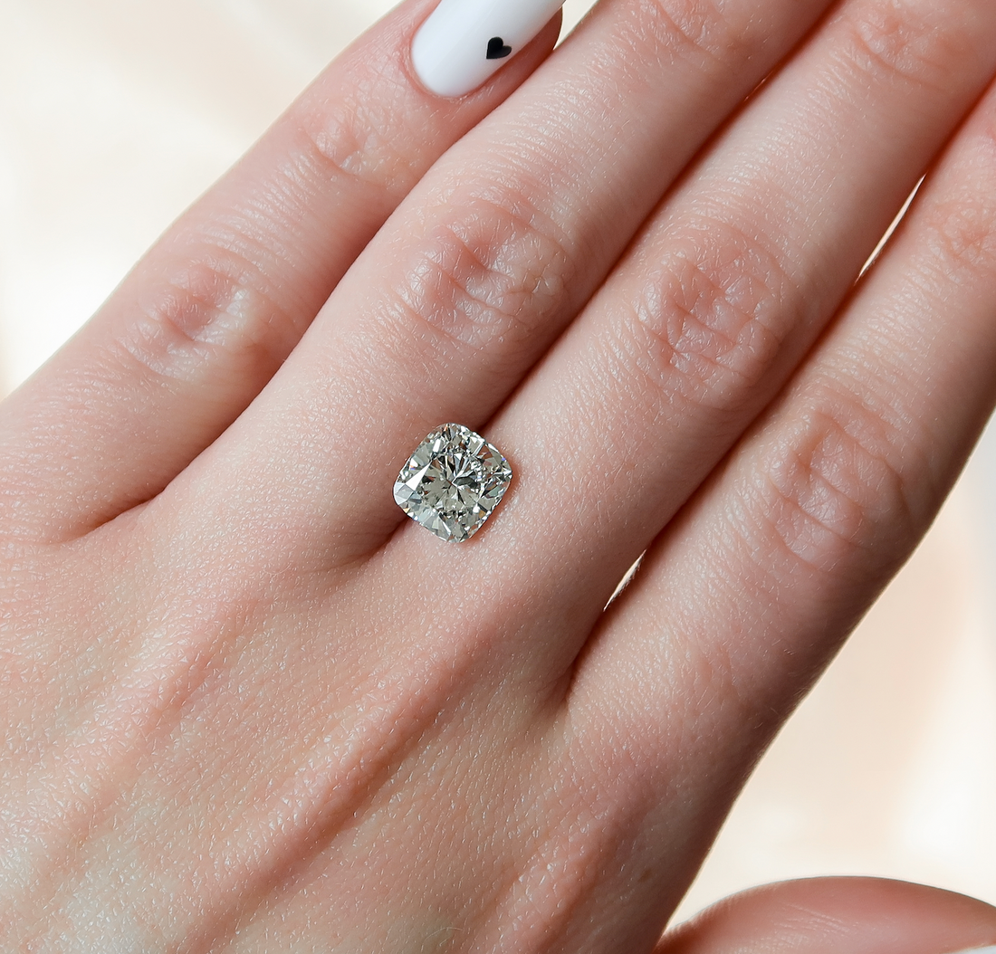 Cushion Cut Diamond Size (Chart, Dimensions, On Hand)
