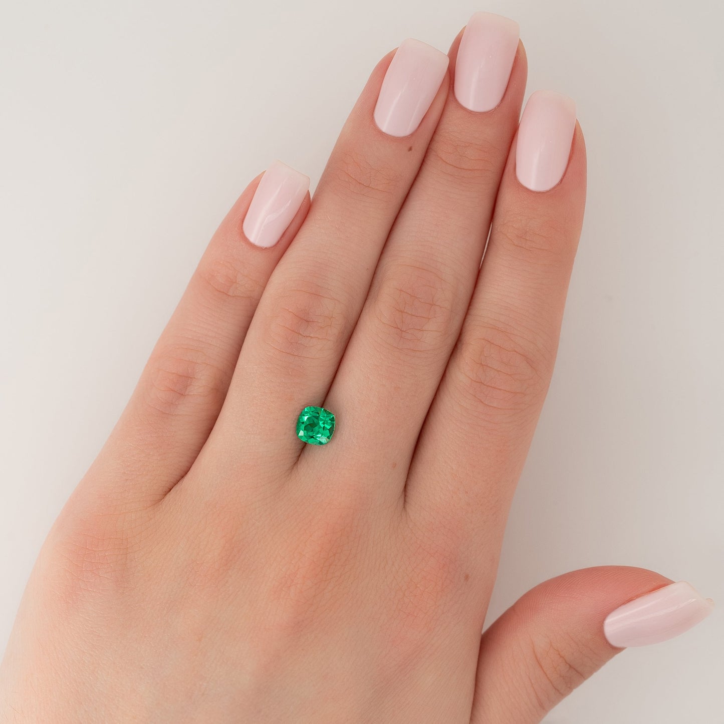 1.5Ct Cushion Cut Lab Created Emerald