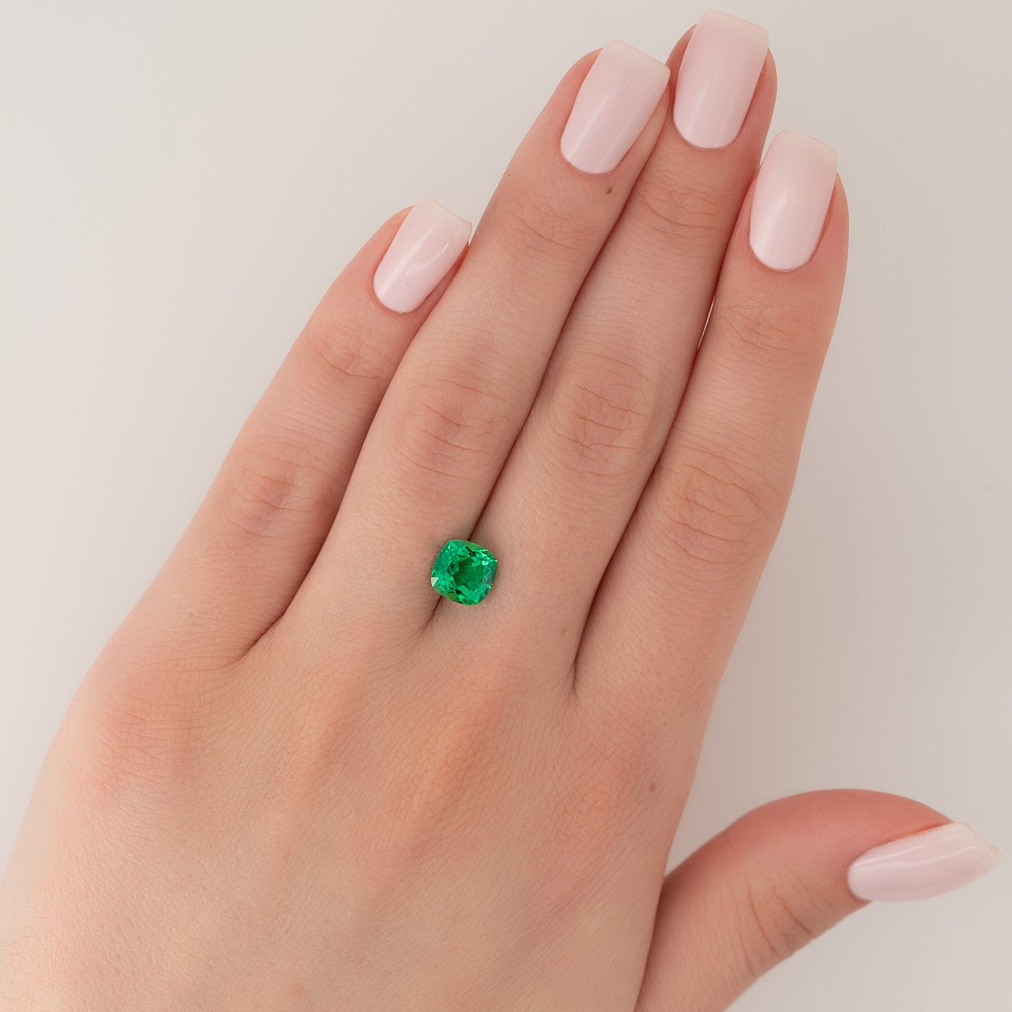 2.5Ct Cushion Cut Lab Created Emerald