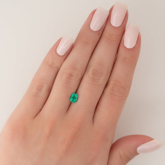 1Ct Elongated Cushion Cut Lab Created Emerald
