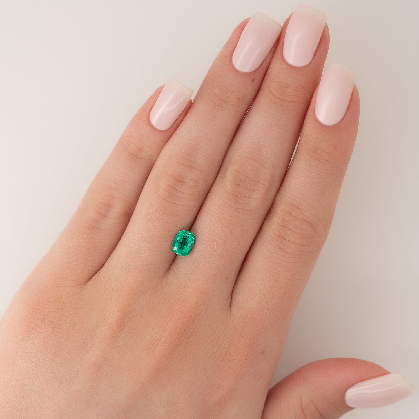 1.5Ct Elongated Cushion Cut Lab Created Emerald