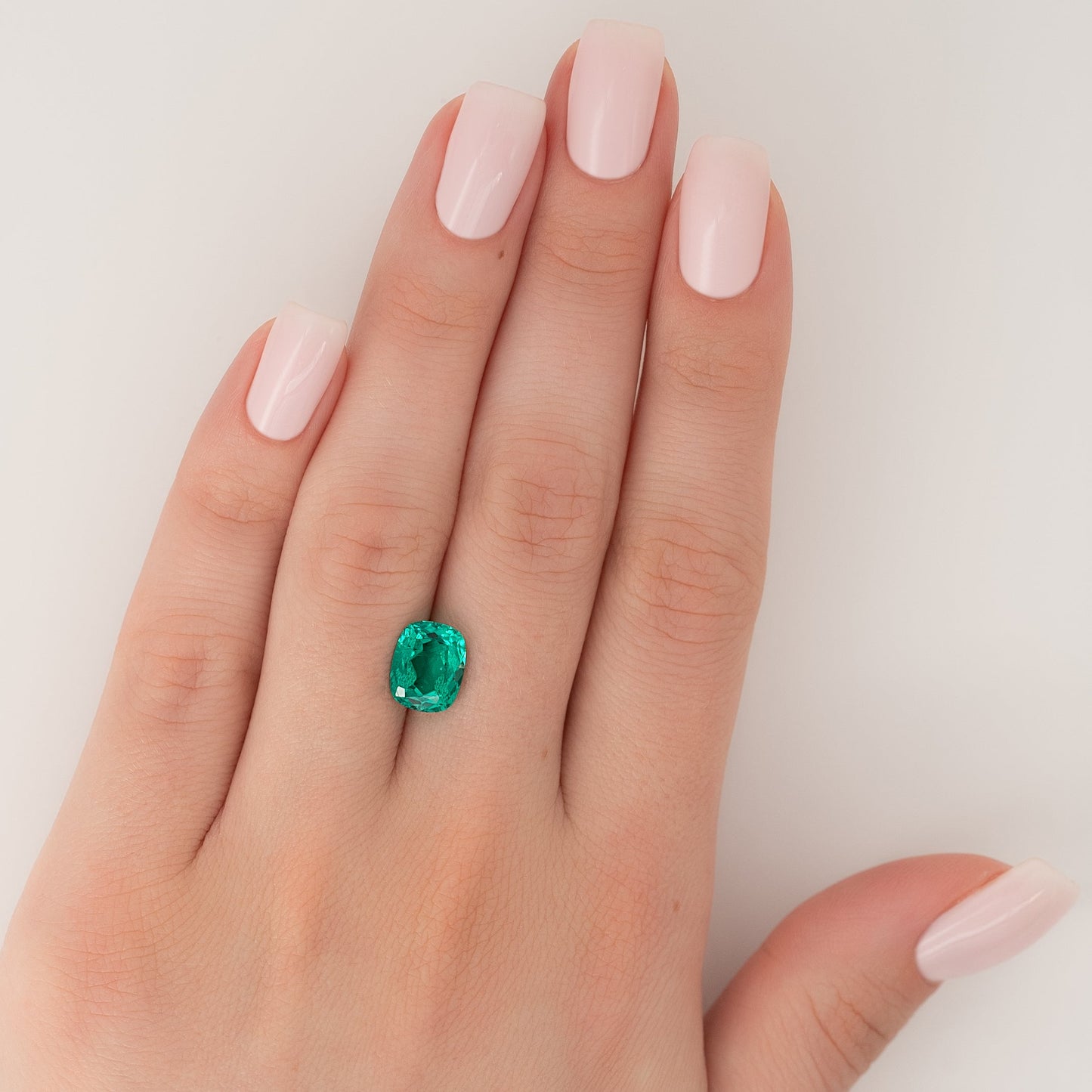 4Ct Elongated Cushion Cut Lab Created Emerald