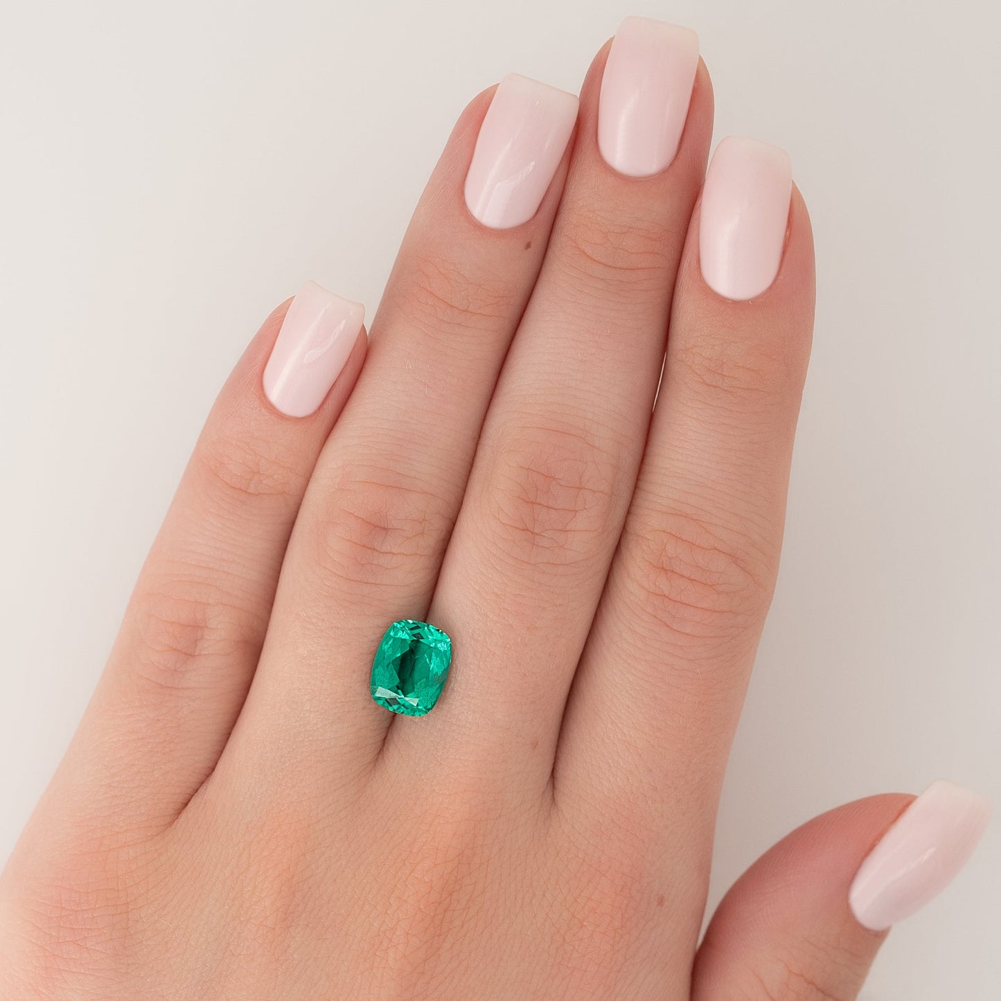 4.5Ct Elongated Cushion Cut Lab Created Emerald