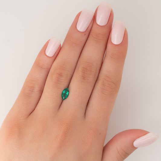 1Ct Marquise Cut Lab Created Emerald