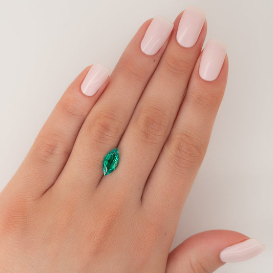 2.5Ct Marquise Cut Lab Created Emerald