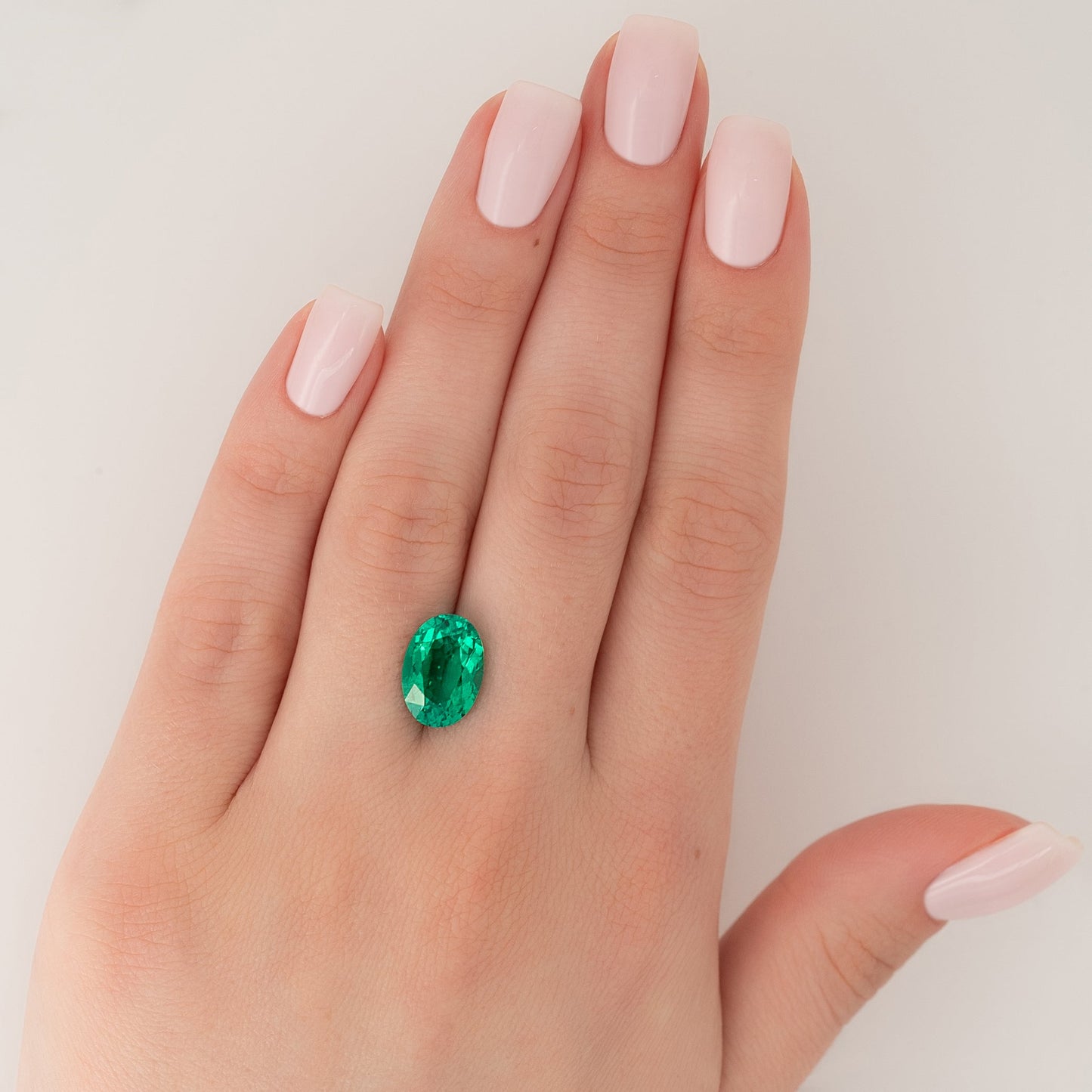 5Ct Oval Cut Lab Created Emerald