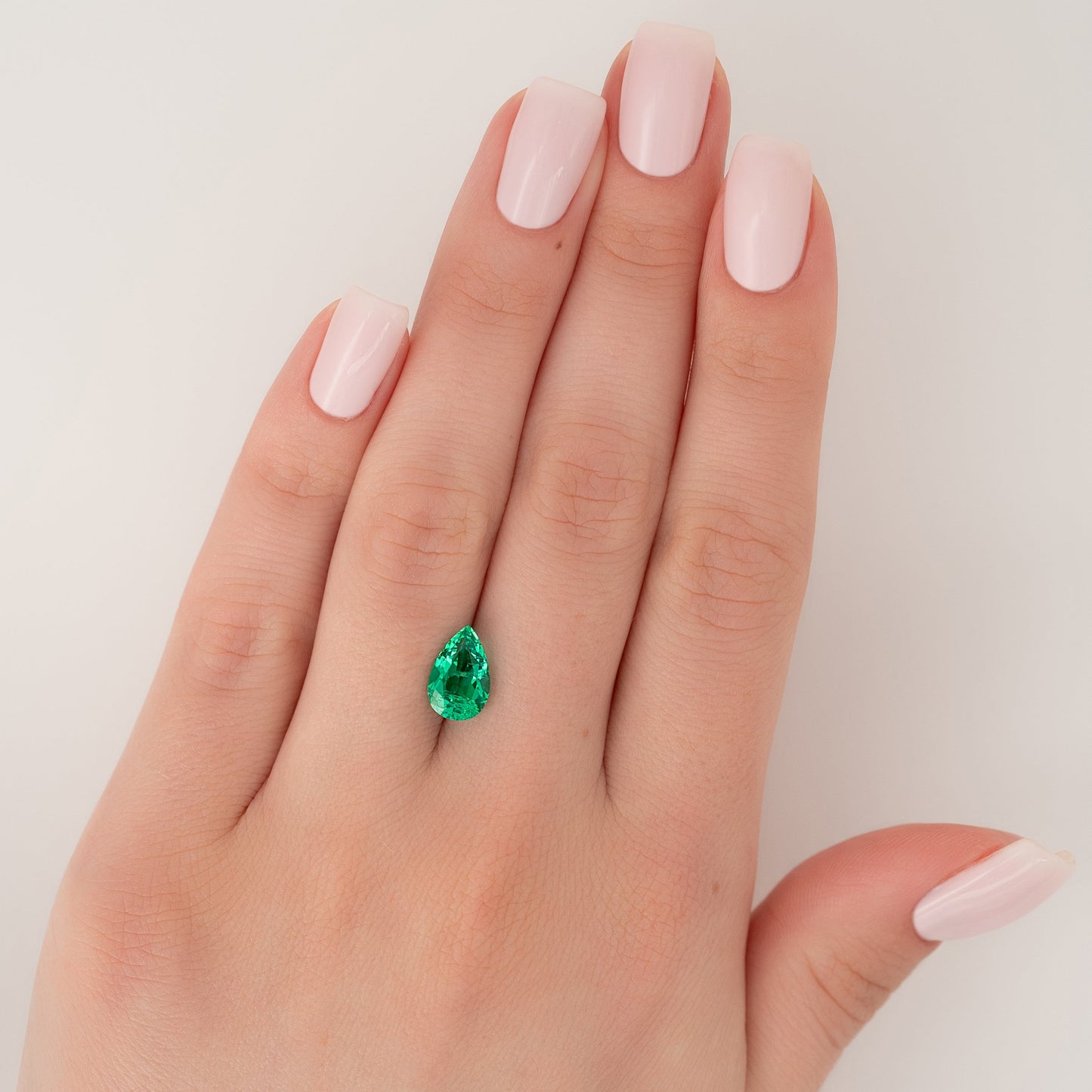 2.5Ct Pear Cut Lab Created Emerald