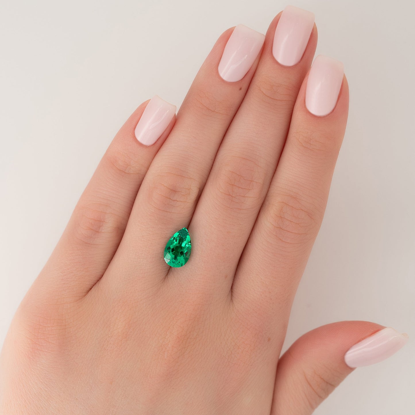 3Ct Pear Cut Lab Created Emerald