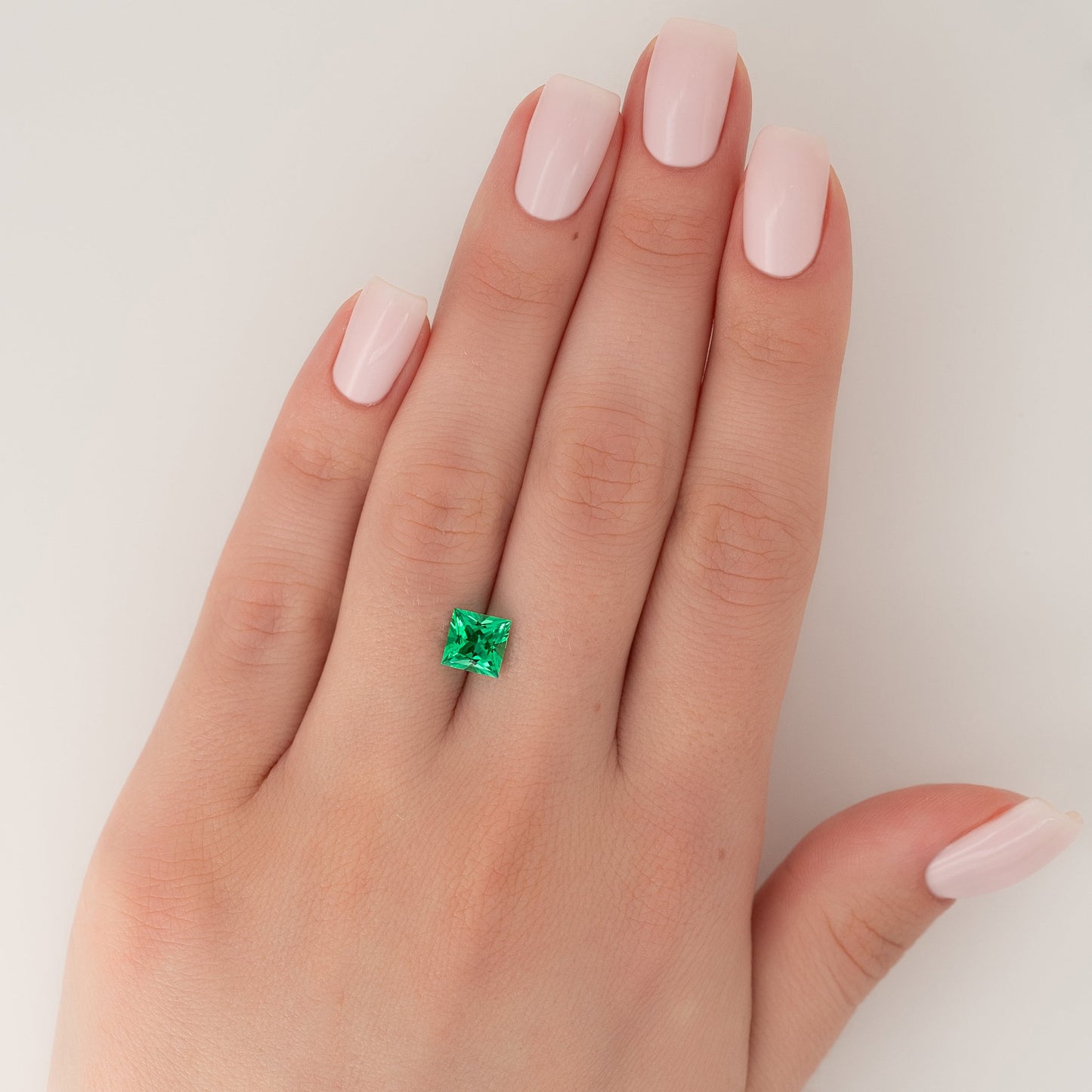 2Ct Princess Cut Lab Created Emerald