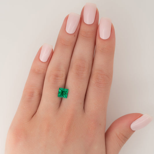 2.5Ct Princess Cut Lab Created Emerald