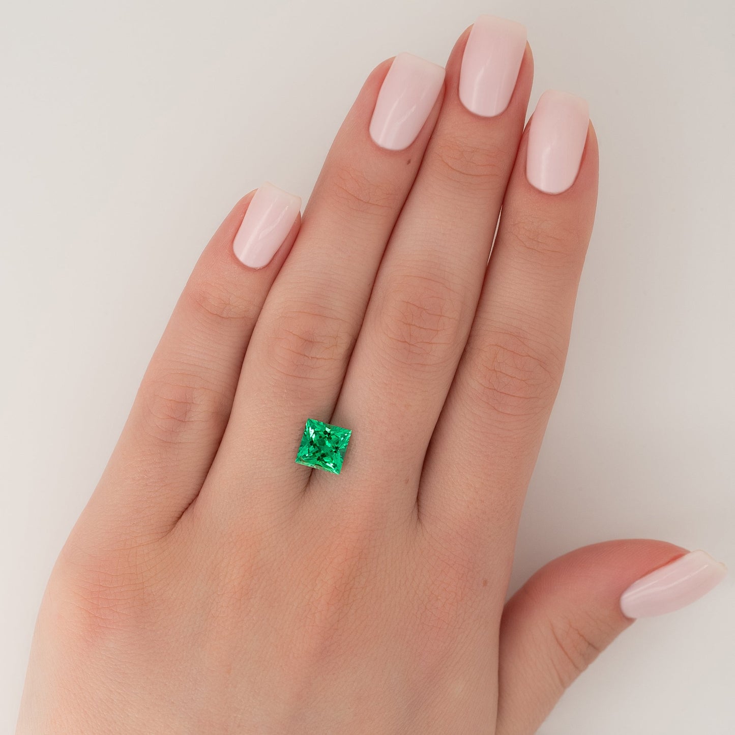 3Ct Princess Cut Lab Created Emerald