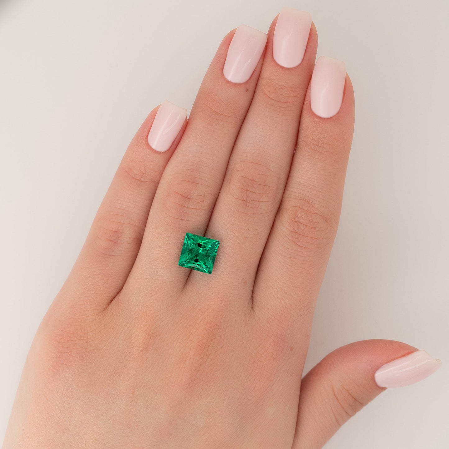 5Ct Princess Cut Lab Created Emerald