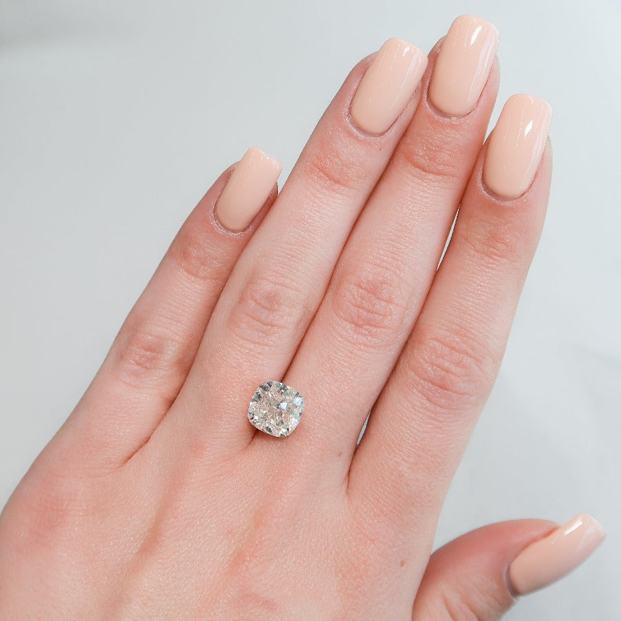 4Ct Cushion Keyzar Moissanite