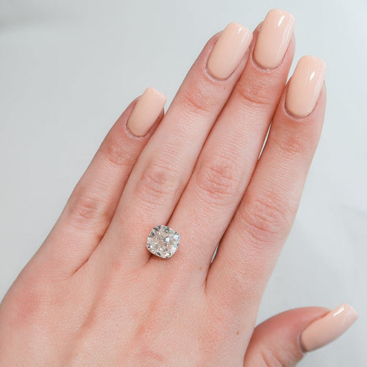 4Ct Cushion Keyzar Moissanite
