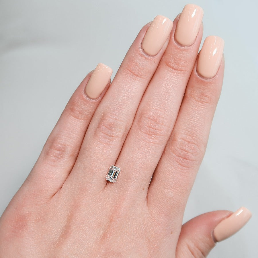 1Ct Emerald Keyzar Moissanite