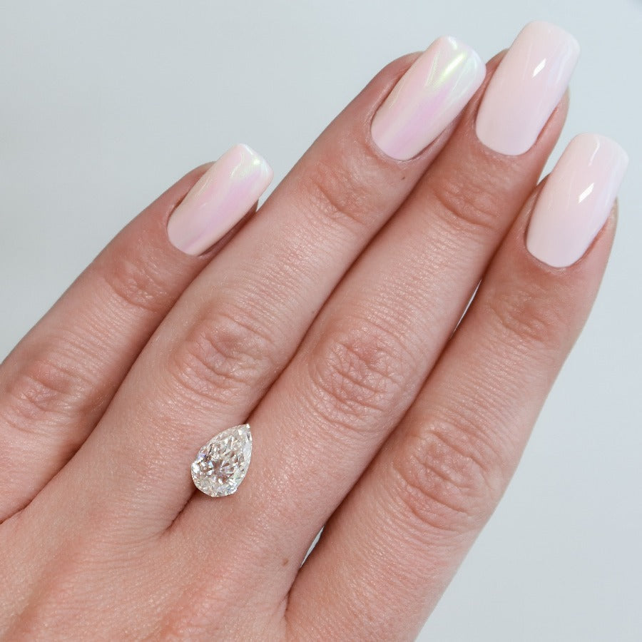 2Ct Pear Keyzar Moissanite