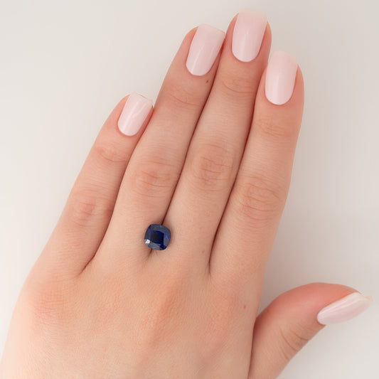 3Ct Cushion Cut Lab Created Sapphire