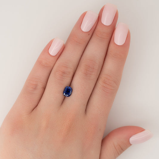 2Ct Elongated Cushion Cut Lab Created Sapphire