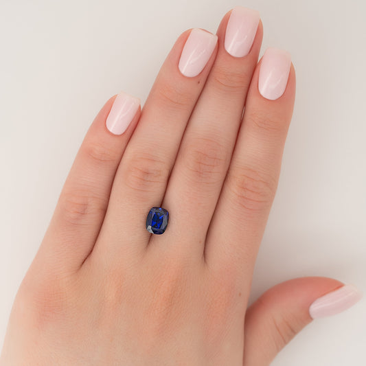 3Ct Elongated Cushion Cut Lab Created Sapphire