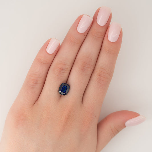 5Ct Elongated Cushion Cut Lab Created Sapphire