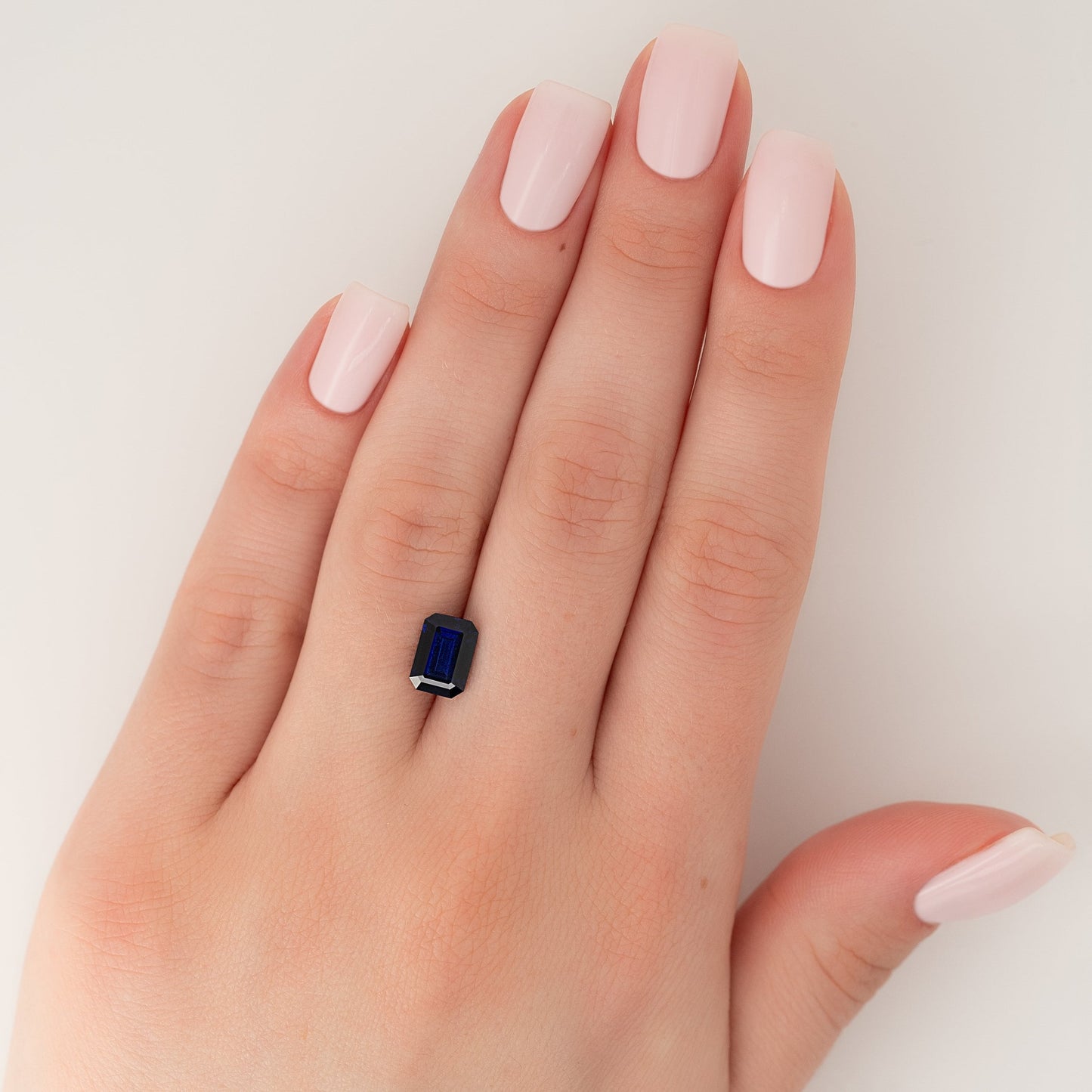 2.5Ct Emerald Cut Lab Created Sapphire