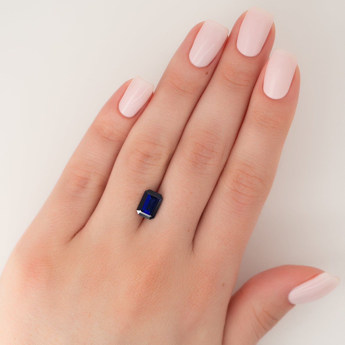 3Ct Emerald Cut Lab Created Sapphire