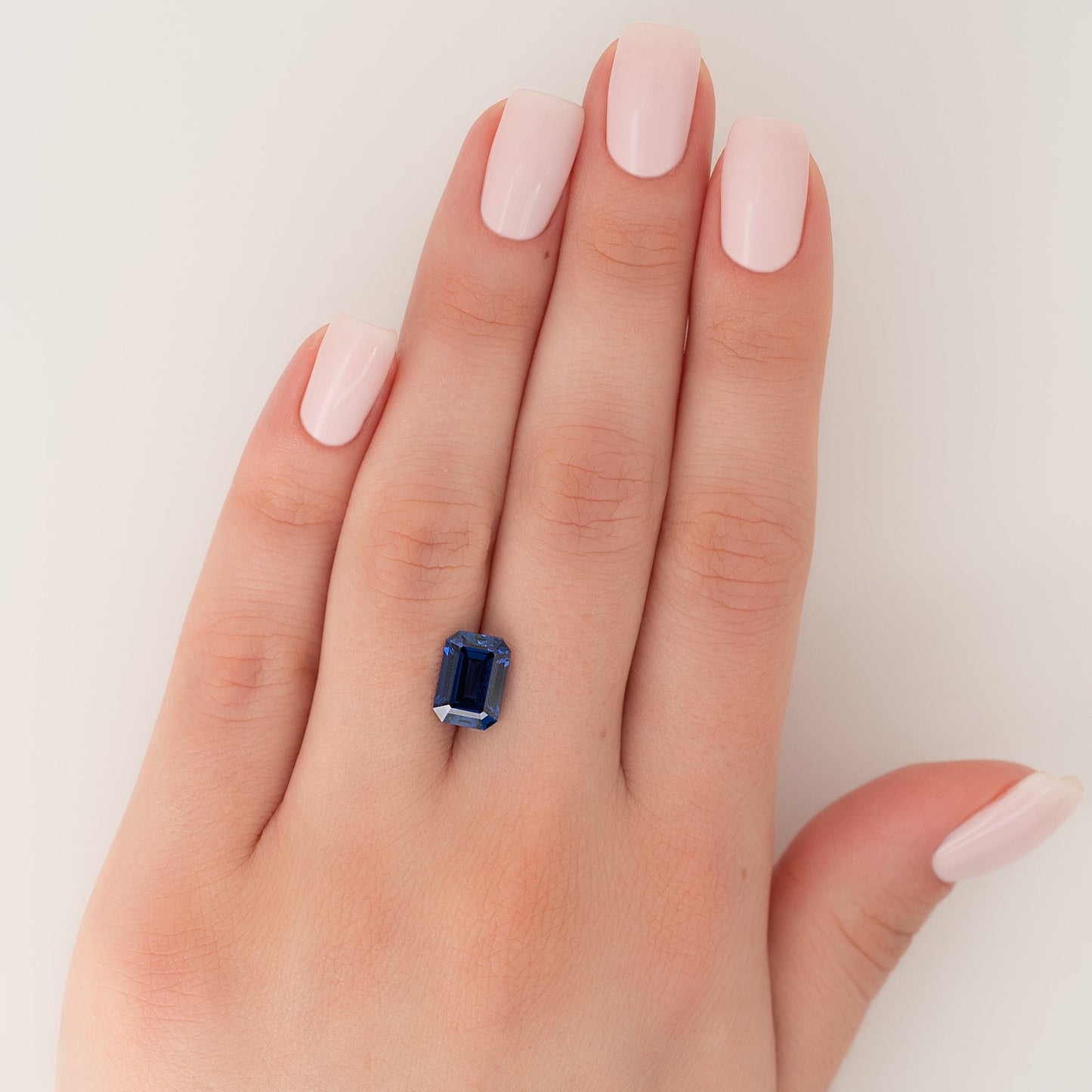 4Ct Emerald Cut Lab Created Sapphire