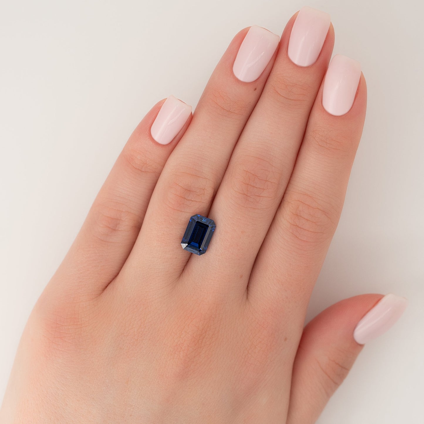 4.5Ct Emerald Cut Lab Created Sapphire