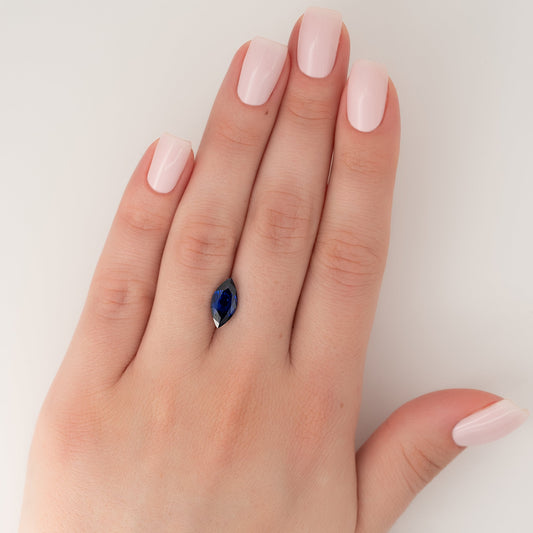 2.5Ct Marquise Cut Lab Created Sapphire