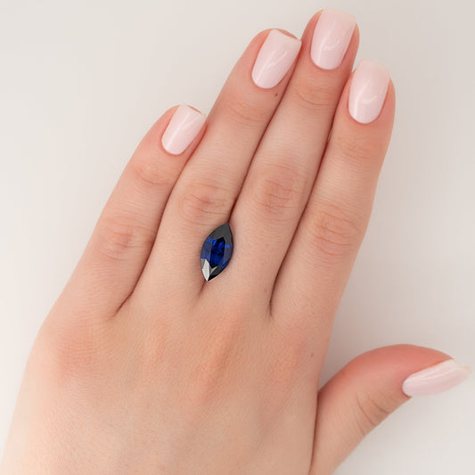 4.5Ct Marquise Cut Lab Created Sapphire