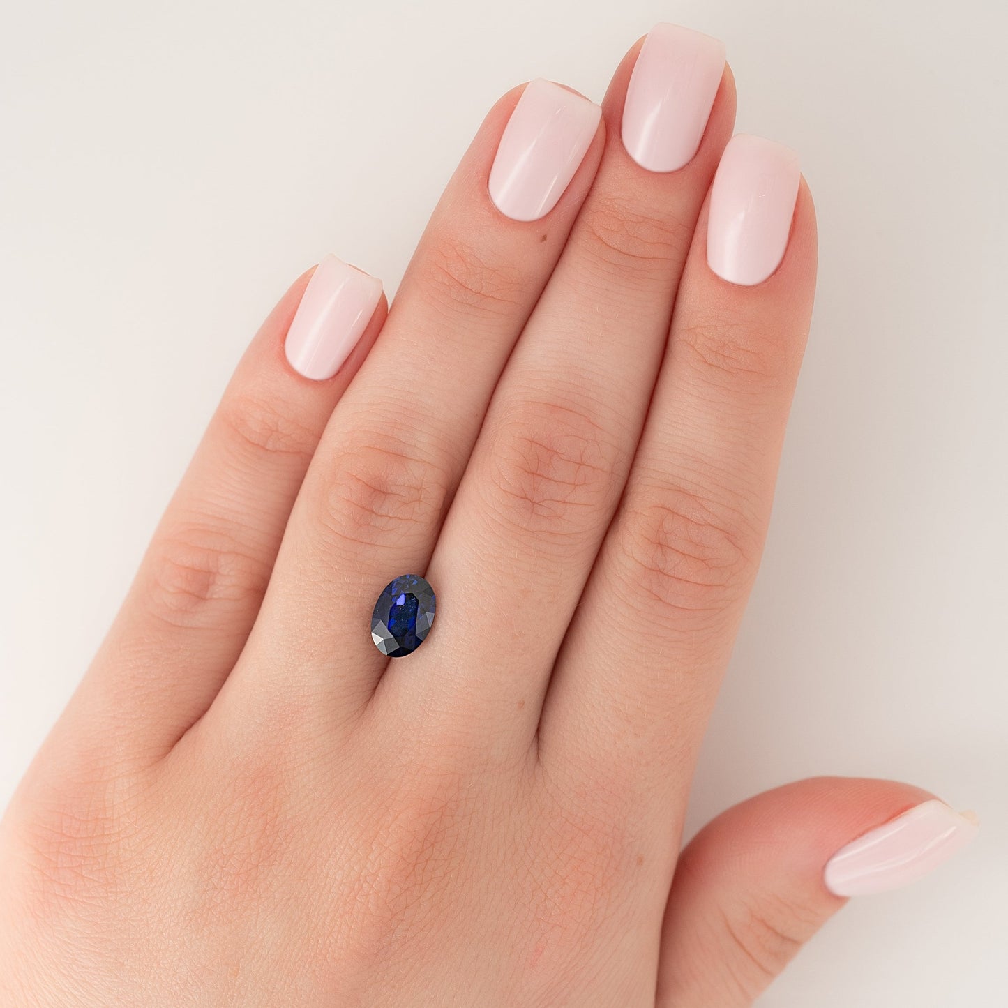 2Ct Oval Cut Lab Created Sapphire