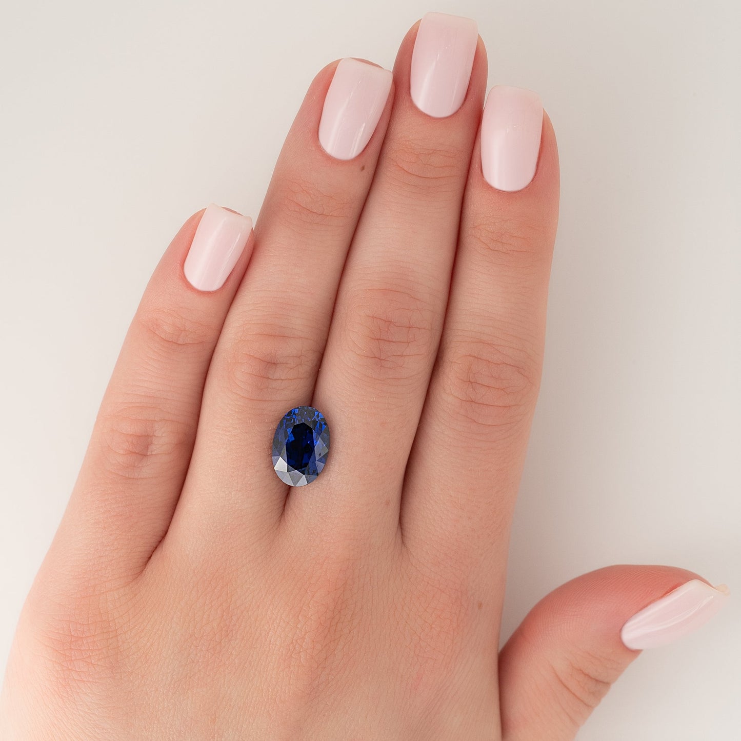 5Ct Oval Cut Lab Created Sapphire