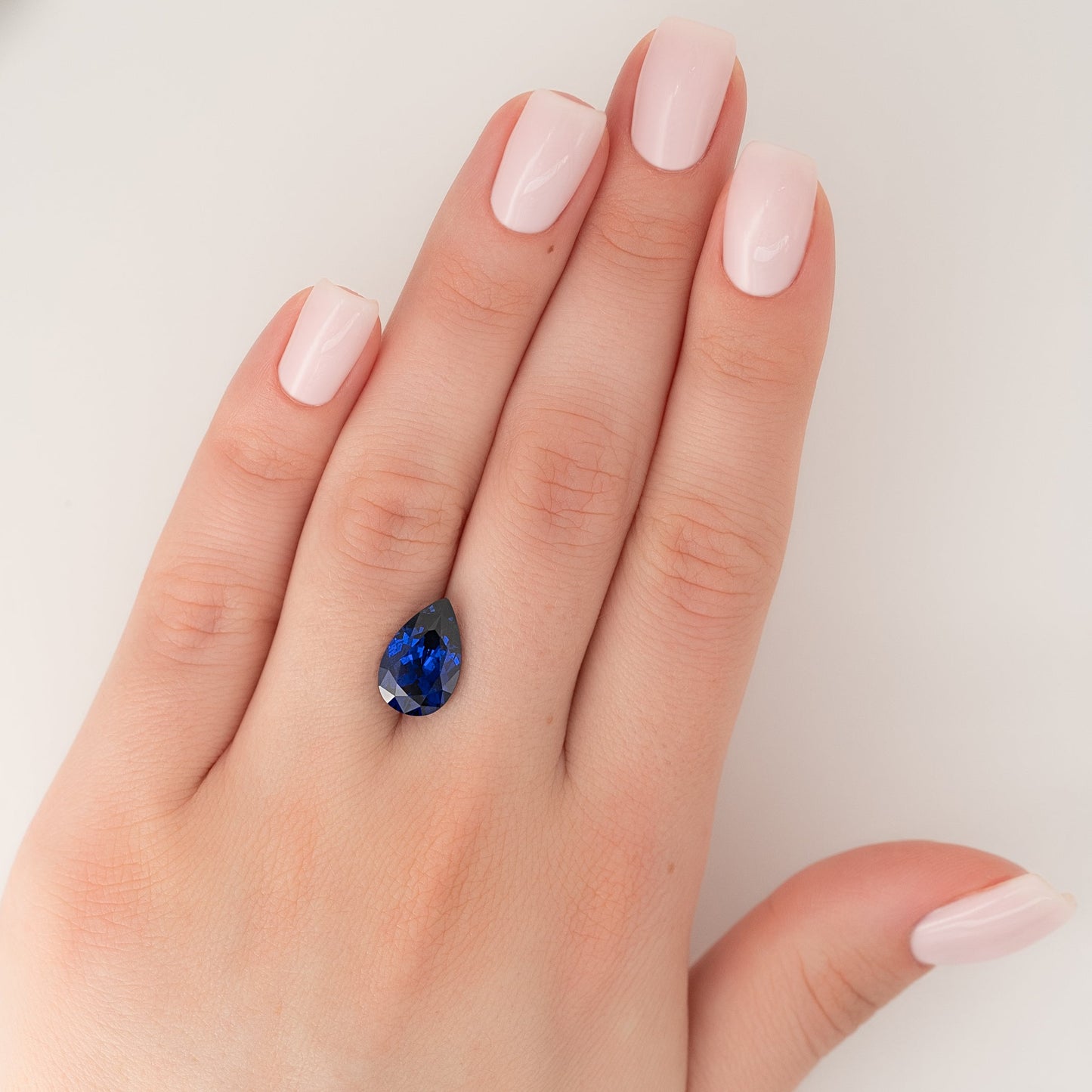 4.5Ct Pear Cut Lab Created Sapphire