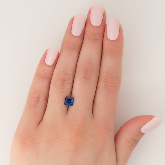 1.5Ct Princess Cut Lab Created Sapphire