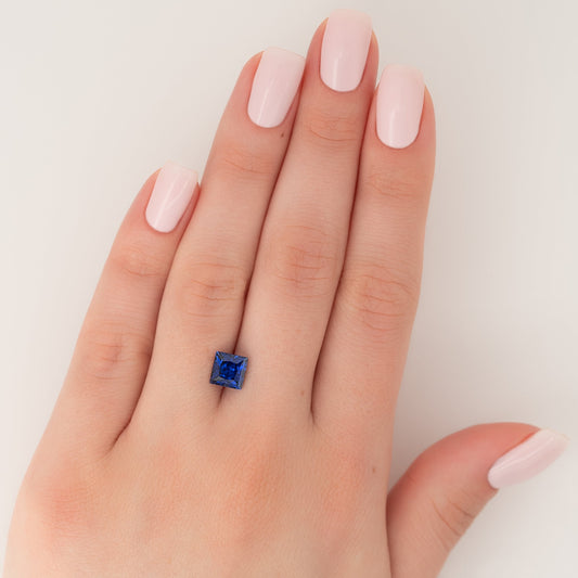 2Ct Princess Cut Lab Created Sapphire