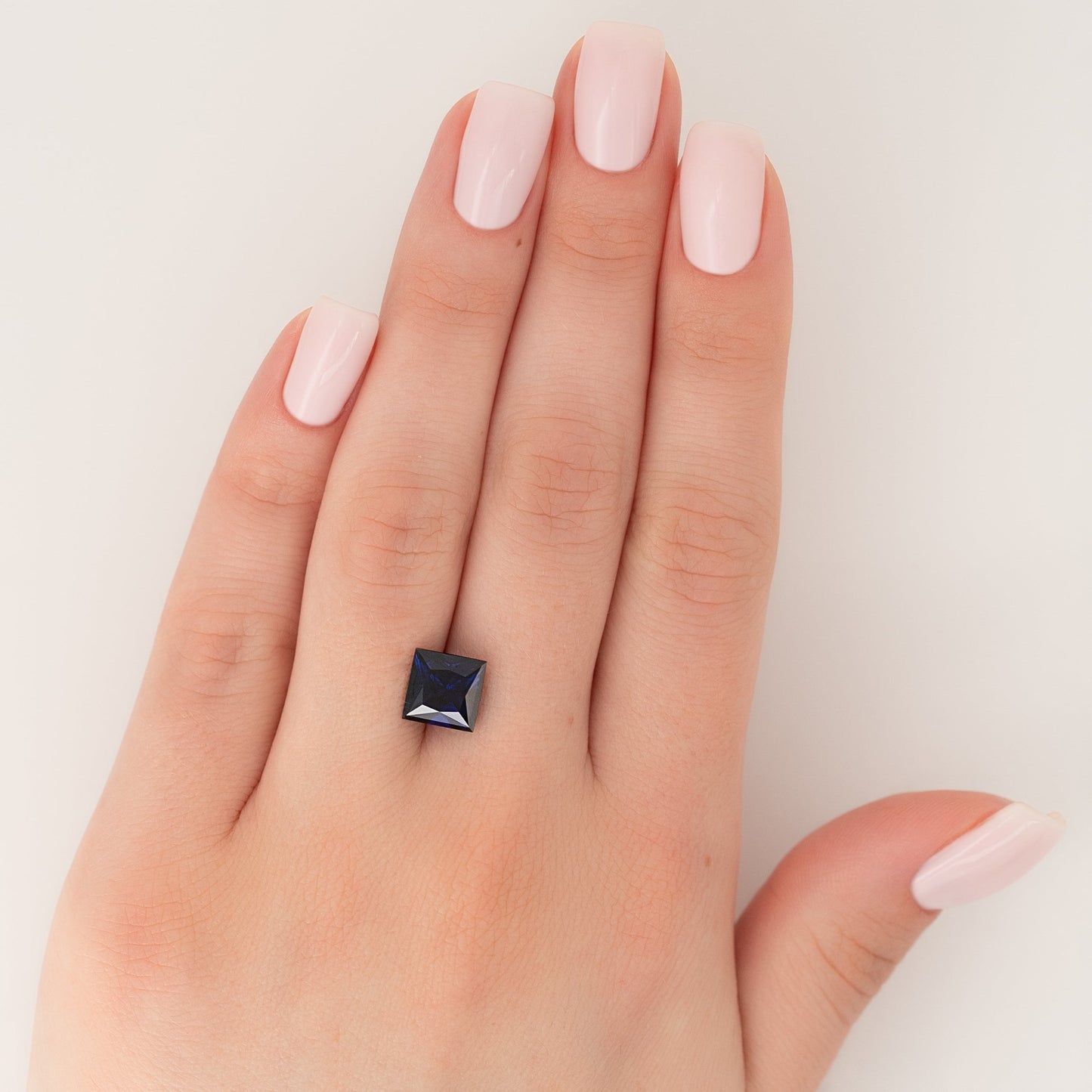 3.5Ct Princess Cut Lab Created Sapphire