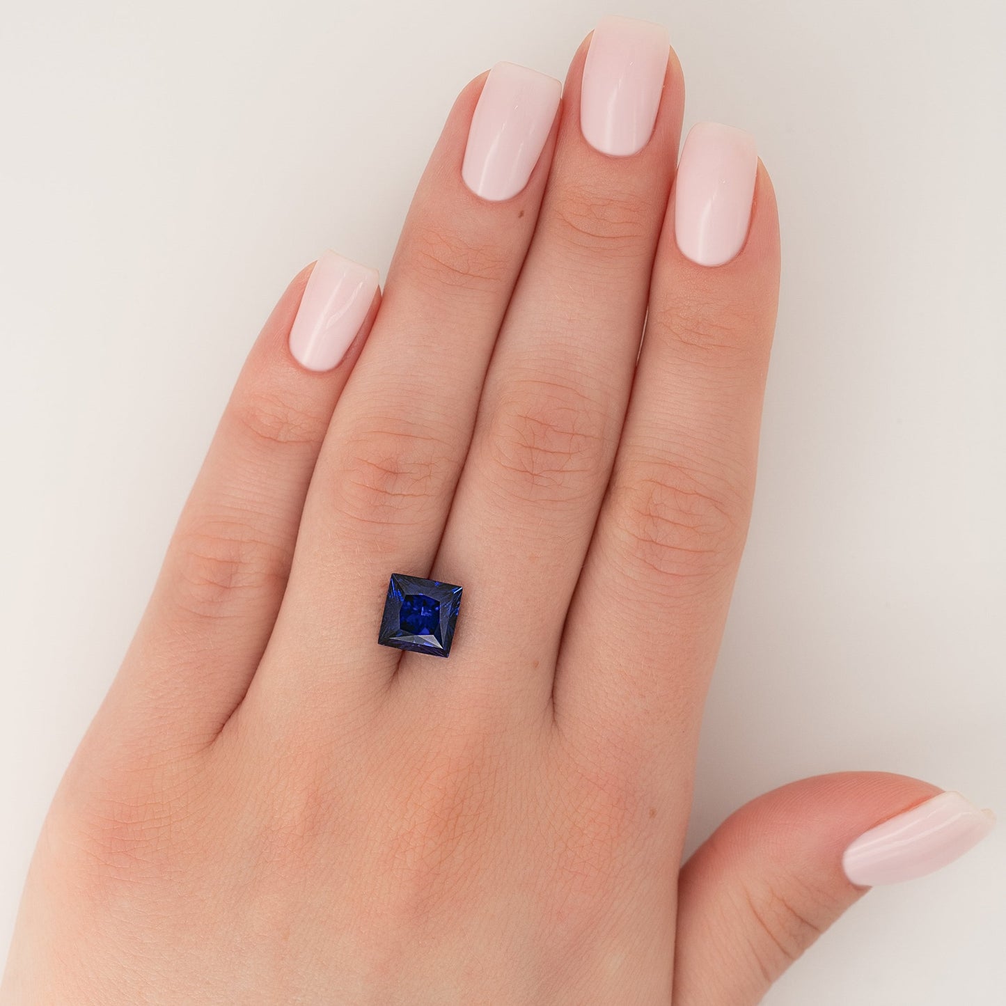 4.5Ct Princess Cut Lab Created Sapphire