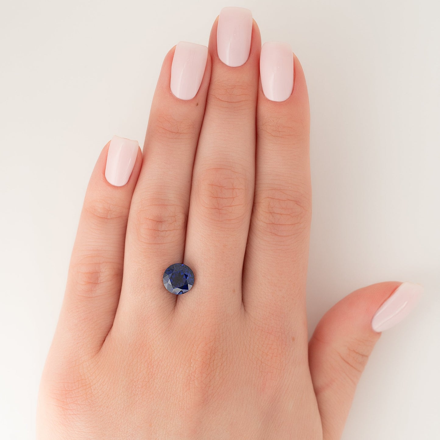 2.5Ct Round Cut Lab Created Sapphire
