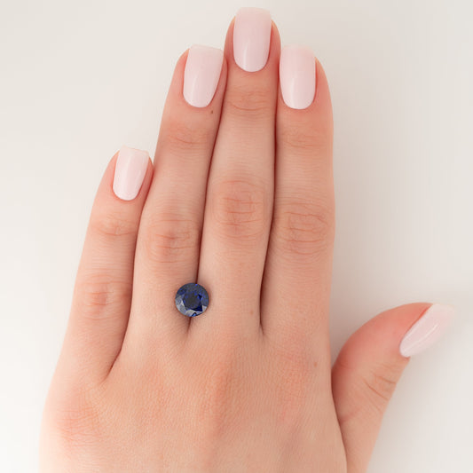 2.5Ct Round Cut Lab Created Sapphire