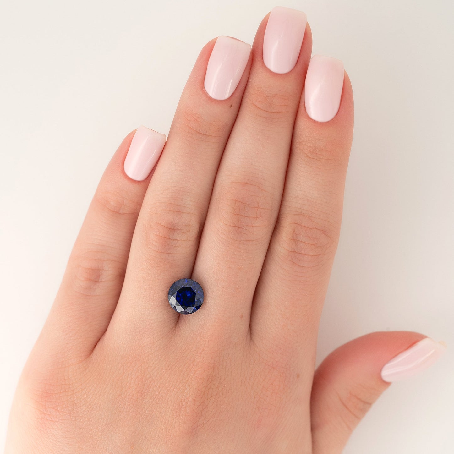 3Ct Round Cut Lab Created Sapphire
