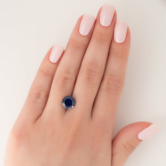 3.5Ct Round Cut Lab Created Sapphire