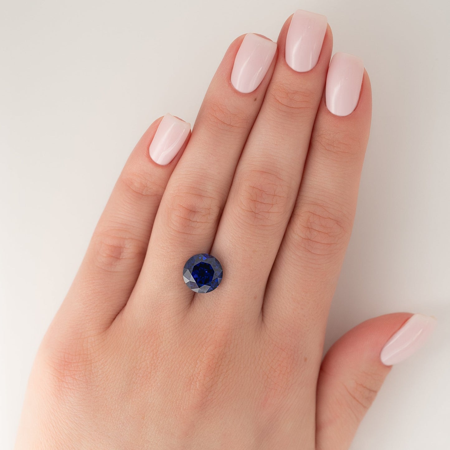 4.5Ct Round Cut Lab Created Sapphire