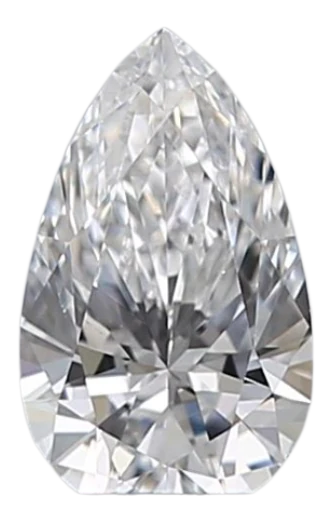 0.3 Carat D SI1 Pear Natural Diamond