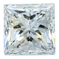 0.28 Carat D VVS2 Princess Natural Diamond