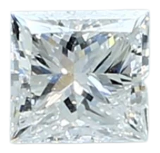 0.3 Carat D SI1 Princess Natural Diamond